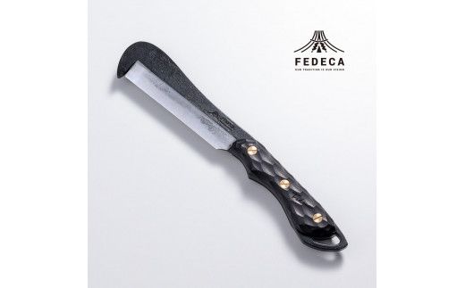 【FEDECA】 鍛造バトニング鉈 名栗ブラック 000949