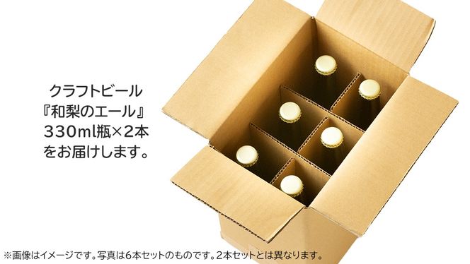 地元農家が作る つくばみらい市産 梨 を使った クラフトビール 「和梨のエール」 330ml 2本セット 地ビール 和梨 ビール [CZ14-NT]