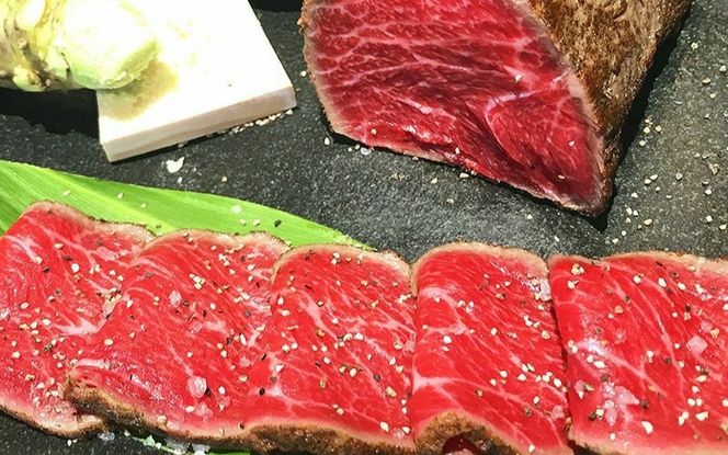 特選黒毛和牛 熊野牛 赤身ローストビーフ 約500g（250g×2パック） タレ付き ブロック 国産 ローストビーフ 黒毛和牛【mtf101】