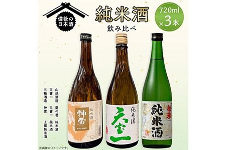 [びんご圏域連携]備後の日本酒 純米酒 飲み比べセット 株式会社齋藤商店[30日以内に出荷予定(土日祝除く)]酒 日本酒 さけ お酒---S-19---