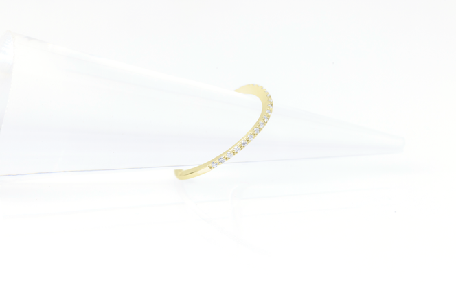 ダイヤモンド リング ウェーブ 0.15ct K18 イエローゴールド 指輪 リング ジュエリー ダイヤ 18金 山梨 H-1YG SWCI004-yg