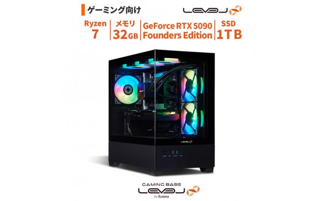 パソコン工房 4年間物損保証 ミニタワーゲーミングPC Ryzen 7/5090 Founders Edition/No.410 322032_EE160