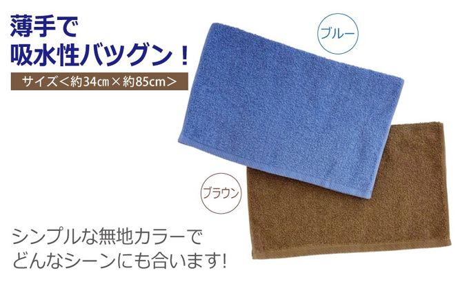 099H4456 カラーフェイスタオル 2枚セット 泉州タオル