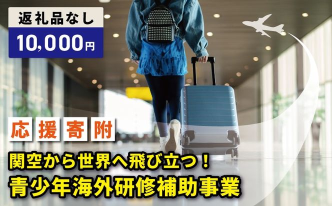 ON0032 【返礼品なし】関空から世界へ飛び立つ！青少年海外研修補助応援寄附（大阪府泉佐野市）