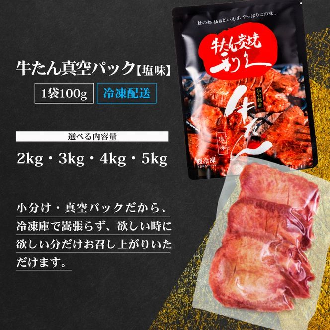 牛タン 2kg ( 100g × 20個 ) セット ご飯がすすむおかず部門第1位 利久