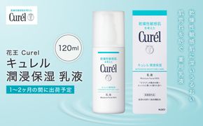花王 Curel キュレル　潤浸保湿乳液 120ml 【美容　化粧品 コスメ 人気　スキンケア　乳液　乾燥 敏感肌 乾燥肌 セラミドケア 保湿　消炎剤 アルコールフリー　無香料 無着色  弱酸性 肌荒れ 医薬部外品 神奈川県 小田原市 】 142069_EJ008