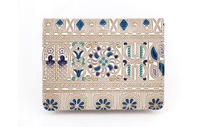 【文庫屋大関】箱まち小銭入れ　アポロン＜ブルー＞【皮革工芸品】 ファッション小物 財布 民芸品 