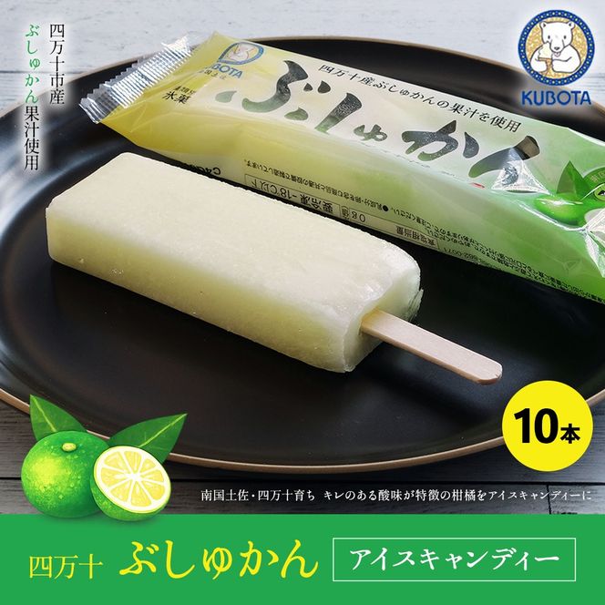 久保田食品 四万十ぶしゅかんアイスキャンデー 10本 入り 冷菓 菓子 冷凍 冷凍便 アイス アイスキャンデー スイーツ おやつ おいしい 四万十市産 ぶしゅかん 人気 おすすめ ご当地 お取り寄せ ギフト 夏ギフト お中元 お歳暮 のし対応 39210-145-0001