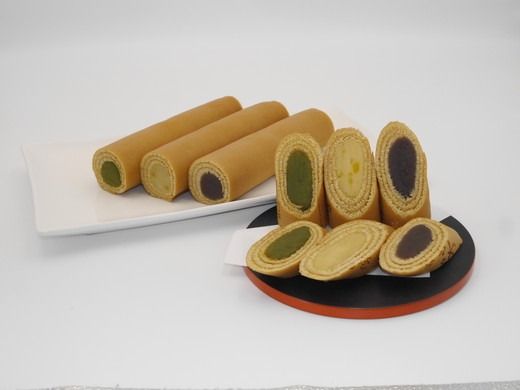 【おためし】大砲巻の半分のサイズ♪季節限定色入り味いろ3色セット(小豆こしあん1、抹茶1、栗あん1)3セット｜和菓子 スイーツ 和スイーツ デザート あんこ 小豆 抹茶 栗 お菓子 おためし お試し おやつ 贈答品 ギフト プレゼント お取り寄せ グルメ 手土産 おすすめ 人気 季節限定 愛知県 美浜町 飴文 大砲巻 味いろ※離島への配送不可※2025年9月上旬～2026年4月下旬頃に順次発送予定