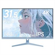 210-3393　Pixio ゲーミングモニター 32インチ 4K 144Hz Fast IPS ブルー/水色 PX32UWAVEB【 神奈川県 小田原市 】