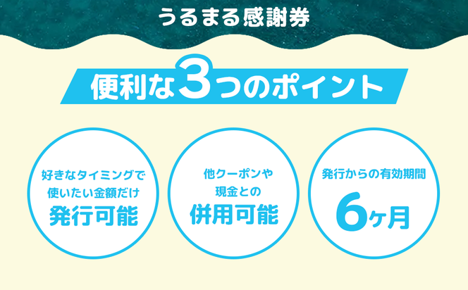 うるまる感謝券　15000円分