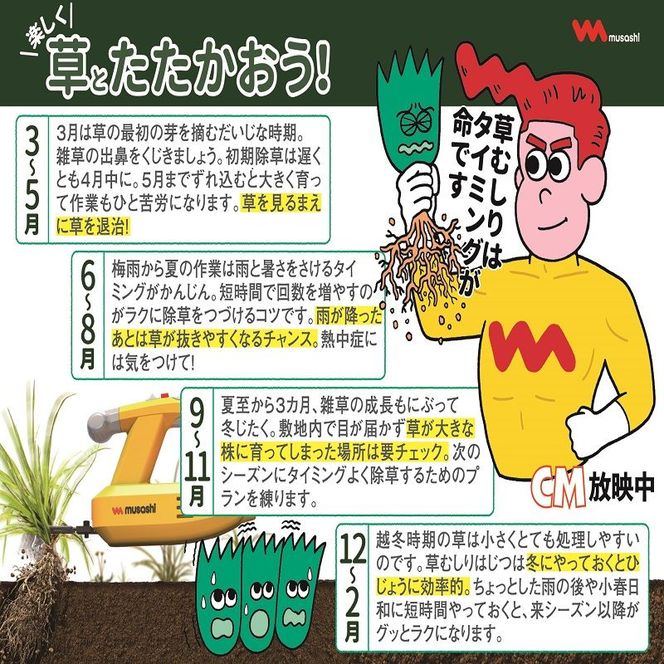 Musashi WE-750 除草バイブレーター【2403O10807】