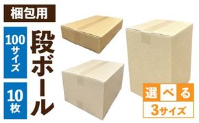 梱包用段ボール　100サイズ　10枚 ［206A02］ 梱包用 段ボール セット 選べる サイズ 規格 コンパクト 扱いやすい 段ボール箱 梱包 衣類 収納 片付け 整理 DIY 工作 荷物 引っ越し 防災 備蓄 便利 フリマ 通販 配送 荷造り お取り寄せ 愛知県 小牧市 送料無料