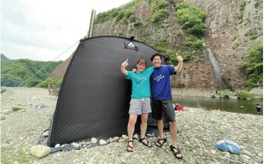 道の駅 一枚岩 monolith(モノリス) アクティビティ利用チケット 2万円分 (テント・木製サウナ＆チュービング) アクティビティ 体験 サウナ テントサウナ 川遊び 自然【mon101】