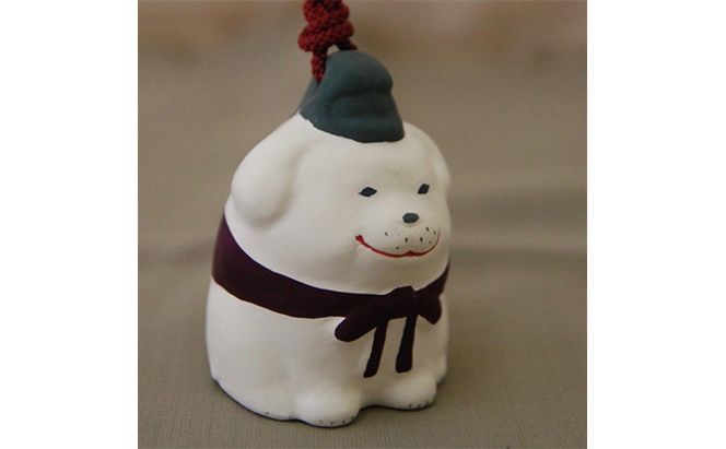 土鈴　聖徳太子の愛犬「雪丸」 インテリア 工芸品 キャラクター 