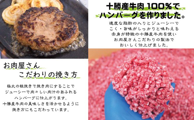 北海道 十勝牛 手ごねハンバーグ 200g×3個【 セット 牛100% 国産牛 牛肉 ハンバーグ 惣菜 小分け 冷凍 牛肉100% 大きい 国産 北海道 十勝 幕別 ふるさと納税 送料無料 】