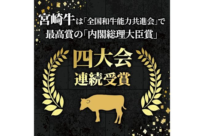 宮崎牛ロースステーキ(400g・200g×2枚)＆宮崎牛肩焼肉(400g)A4 A5 牛肉 精肉 お肉 カタ 黒毛和牛 ブランド和牛 お取り寄せ セット 詰め合わせ 詰合せ 食べ比べ 国産 冷凍 BBQ【P-22】【南日本フレッシュフード株式会社(日本ハムマーケティング株式会社)】