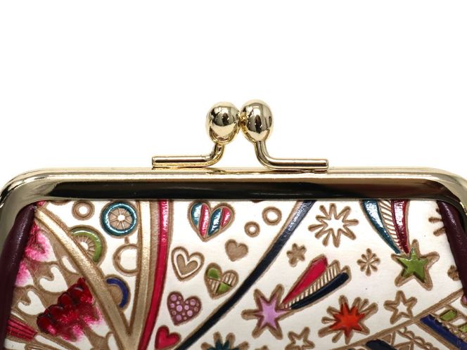 【文庫屋大関】印鑑ケース　グロッシーハート【皮革工芸品】 ファッション小物 民芸品 