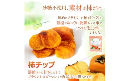 ドライフルーツ5袋セット 柿のみ ※１ケ月以内に順次発送 / 和歌山県 紀美野町 フルーツ 果物 スイーツ おつまみ 全国配送 手土産 ギフト プレゼント お土産 ジューシー 【kmf017】