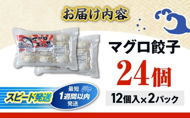冷凍マグロギョーザ 24個(12個入り2パック) 餃子 冷凍 国産 マグロ 沖縄産 沖縄市 / 沖縄市漁業協同組合 パヤオ直売店[BCDZ003]