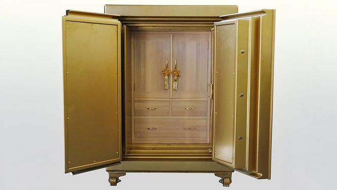 古典金庫 5号 両開 ゴールド (Ａ)