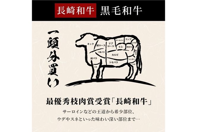 AI277 長崎和牛 一頭分買い 一括納品 [ 肉 和牛 牛肉 Giverichホールディングス 長崎県 島原市 ]