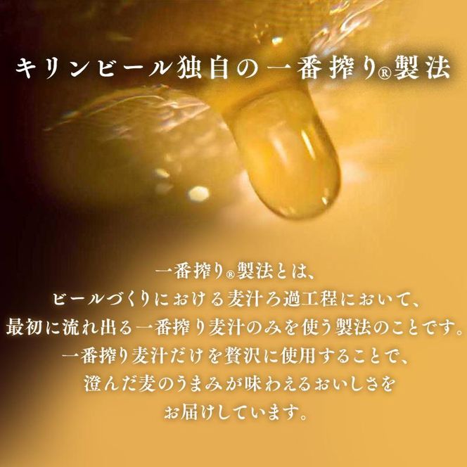 【3ヵ月定期便】キリン 一番搾り 500ml×24本　【定期便・ お酒 アルコール アルコール飲料 晩酌 家飲み 宅飲み 飲み会 集まり バーベキュー BBQ イベント 飲み物 缶ビール 】 ● 041009_EL032