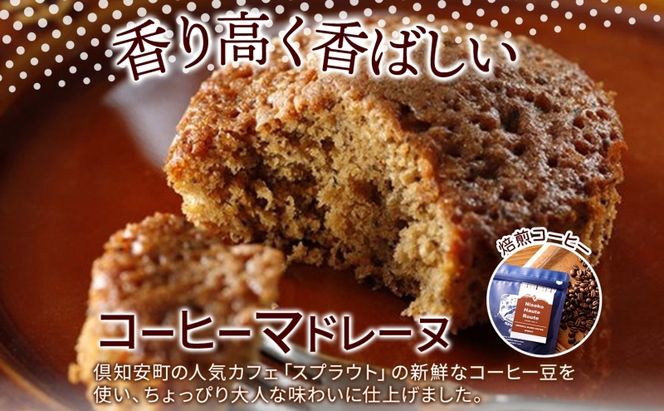 北海道 マドレーヌ 2種 詰め合わせ 計12個たまごのマドレーヌ コーヒーマドレーヌ 洋菓子 焼き菓子 おやつ プレーン コーヒー 個包装 グルメ お取り寄せ ギフト プレゼント かわいい 人気  お菓子のふじい ニセコ 送料無料 倶知安町