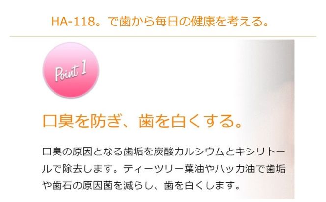 ハミガキ 「HA-118」 140g 1本-[G688]