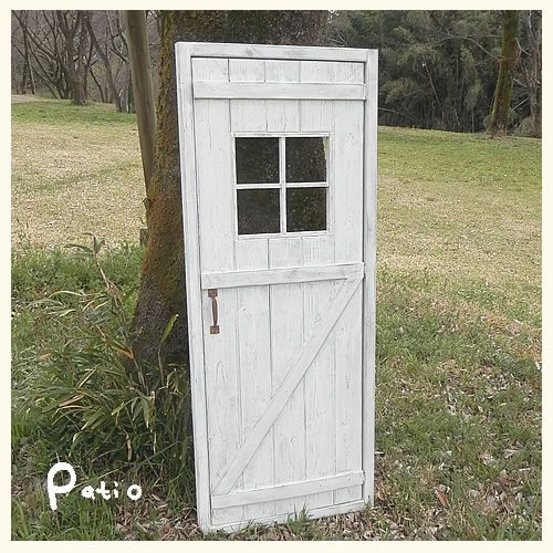 エイジング調アンティークのフェイクドアー大　本体と自立固定用スタンドのセット（本体とオプションのセット） ［161P24］ ユーズド感 アンティーク ドアー オーナメント オブジェ 大 枠付き扉 扉 庭 オーナメントオブジェ  エイジング調 国産 天然木 手作業 頑丈 丈夫 天然木製 完成品 ガーデニング インテリア ベランダ 愛知県 小牧市 送料無料