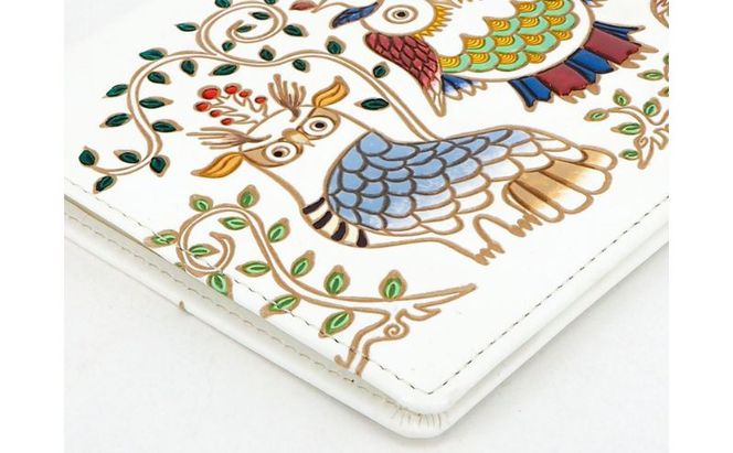 【文庫屋大関】パーソナルホルダー　ふくろう【皮革工芸品】 民芸品 雑貨 日用品 文房具 革小物 牛革 ファイル ケース 