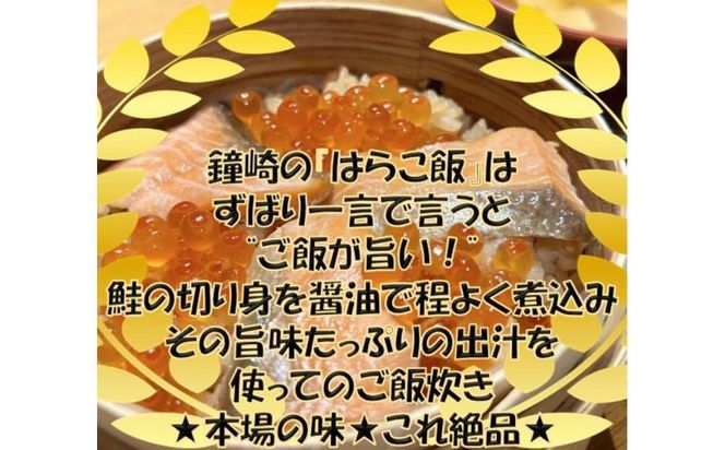 宮城 三陸 本場の味 極上鮭とイクラの味 ご飯が旨い◎鐘崎の「はらこ飯」6P【鮭 さけ いくら惣菜 魚介類 水産 食品 仙台市 ひな祭り こどもの日 母の日 父の日 お中元 敬老の日 お歳暮 七五三】 041009_AG007