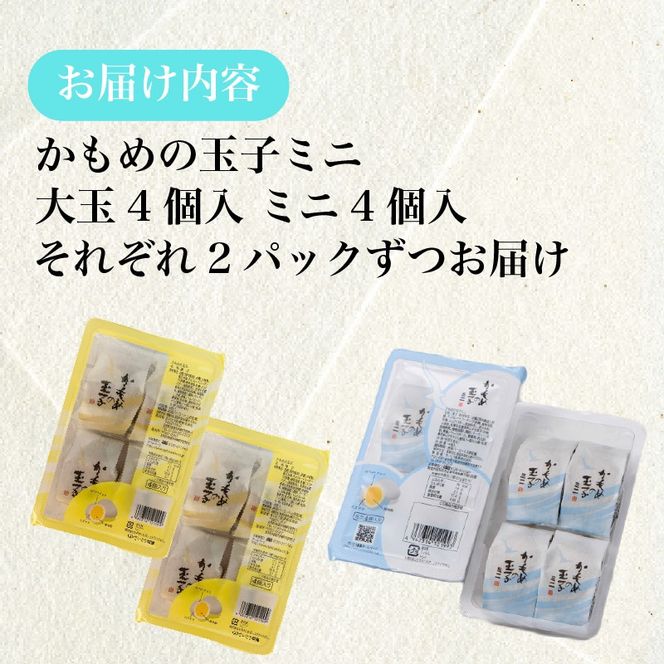 かもめの玉子 レギュラーサイズ＆ミニサイズセット ( レギュラー4個入×2 / ミニ4個入×2 ) [kamome30]