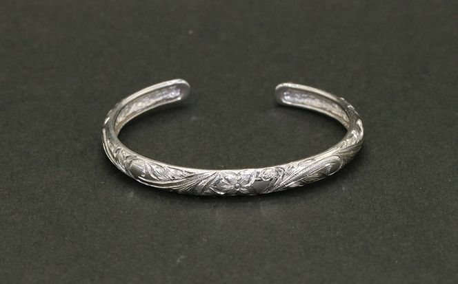 レディースバングル  こう丸・ハワイアン彫り （SV925）