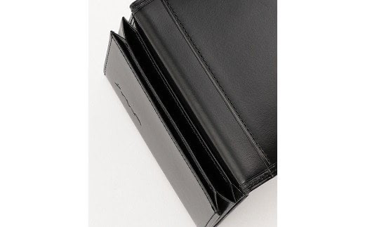 【8-24】さとり　松阪レザー(松阪牛革)　名刺入れ(ブラック)