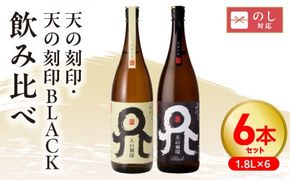 天の刻印、天の刻印BLACK飲み比べ6本セット N076-YD0170