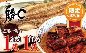【ふるプレ限定品】 【備長炭で焼く“いい焦がし”】三河一色産うなぎの蒲焼1尾＆白焼1尾 鰻 ウナギ 蒲焼 白焼 たれ タレ 国産 備長炭 土用 丑の日 冷凍 三河一色産 H189-013