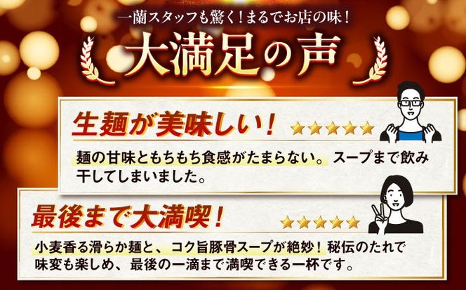 一蘭ラーメン生麺セット 3食×2個 糸島市 / 一蘭[AMB014]