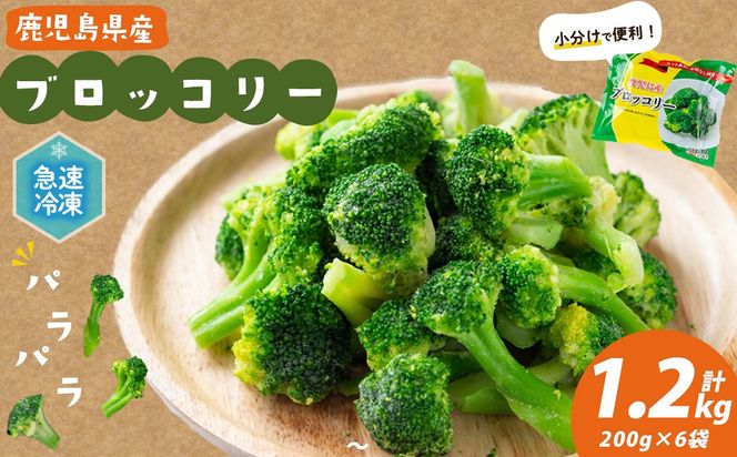 鹿児島県産 冷凍ブロッコリー(計1.2kg) a0-388