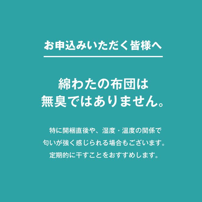 手作り 保育園 お昼寝ふとん 掛布団 敷布団 2点セット 綿わた100％ 和式ふとん