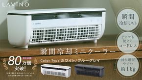 ＼ 選べるカラー ／ LAVINO クールエアーミスト ブルーグレイ ホワイト LAVINO ラビーノ 空調 空調家電 家電 インテリア エアコン クーラー 暑さ対策 冷却 扇風機 [EV17-NT00]
