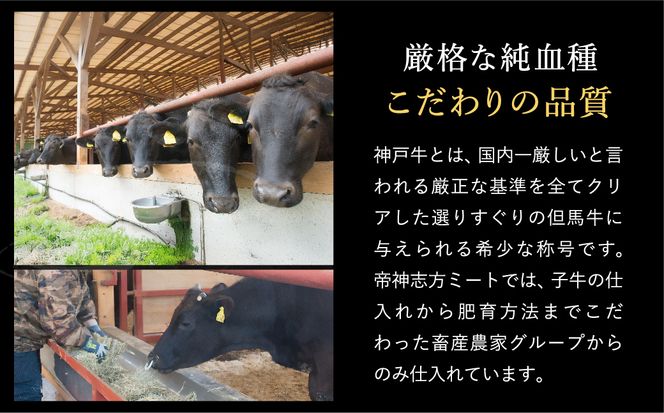 神戸牛 ボリューム焼肉セット 肩ロース 肩 モモ バラ 赤身角切り 2kg / 焼肉 食べ比べ 牛肉 小分け (200g×5種×2パック) 密着包装 赤身 霜降り国産牛 焼肉セット 焼き肉 冷凍 国産牛 ブランド牛 黒毛和牛 神戸ビーフ 化粧箱入り ギフト【帝神志方ミート】/翌々月にお届け