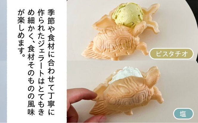 ジェラート アイス 最中 カメ六さん 最中種8個/アイス2種 糸島市 / LoiterMarketLABO [AGD033]