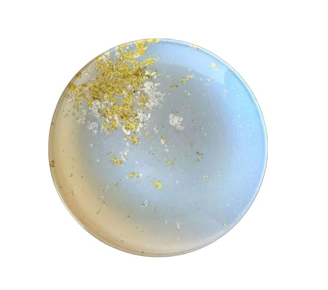 丸小皿（金箔）FATA ブルー［NF190］ 303446_CU90084VC06