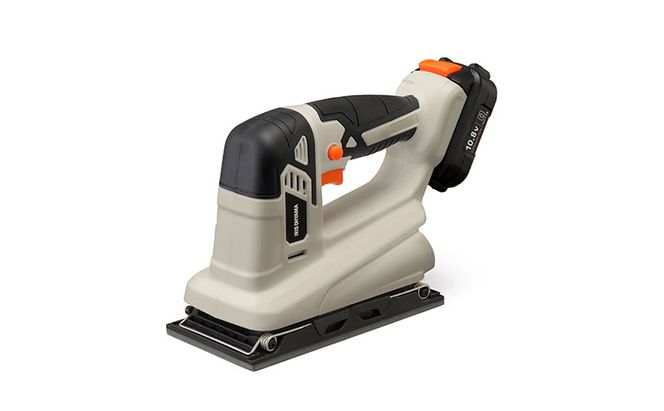 充電式オービタルサンダ10.8V JSD919TC サンドベージュ サンダー アイリスオーヤマ 充電式 10.8V 工具 やすり 研磨 電動サンダー Type-C充電 バッテリー サンドペーパー付 コードレス DIY 電動工具