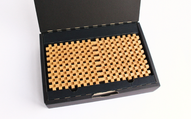 真庭組子 市松コースター 箱入り / 組子 天然木 市松柄 コースター 和雑貨 和モダン 岡山県 真庭市 【sdkb003-01】