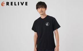【数量限定】リライブシャツプレミアム/コットン/ロゴ有/ブラック（Mサイズ）【ファッション 服 Tシャツ カットソー 衣料 トップス 女 男 スポーツ ゴルフ ウェア アウトドア 仙台市 リラックス カジュアル シンプル トレンド 春 夏 秋 冬 メンズ レディース ユニセックス】 041009_ES003VC03