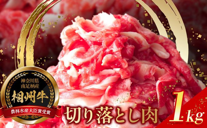 【寄附額見直しました！】小田原 中川食肉おすすめ　かながわブランド　相州切り落とし肉1kg【相州牛 かながわブランド ブランド牛 ブランド牛肉 神奈川特産品 安心安全な銘柄牛 たっぷり使える1kg 相州切り落とし肉1kg 神奈川県 小田原市 】 142069_BF002