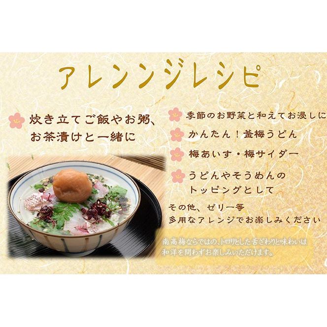 【定期便/2か月ごと/全5回】紀州南高梅プレミアム塩分約3％（850g）