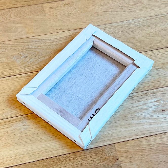 湘南・茅ヶ崎で描く、海を感じるイラストアート 『 湘南ランドスケープ07：夕焼け、光の道 』　キャンバスアートパネル（小） /絵画 風景 犬 猫